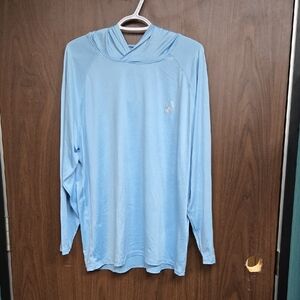 Spyder Size L Baby Blue Lightweight Rash Guard Swim Shirt